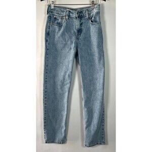 Levis Low Pro Straight Leg Jeans Size 26 Medium Wash Casual Everyday Denim
